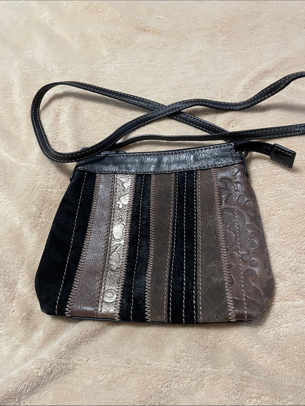 Fossil Patchwork Crossbody